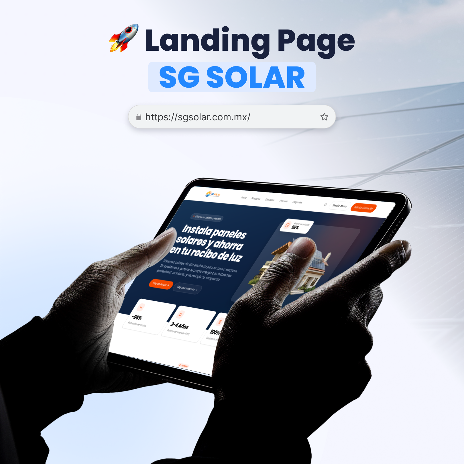 Portafolio SG Solar, Desarrollo Web Veracruz