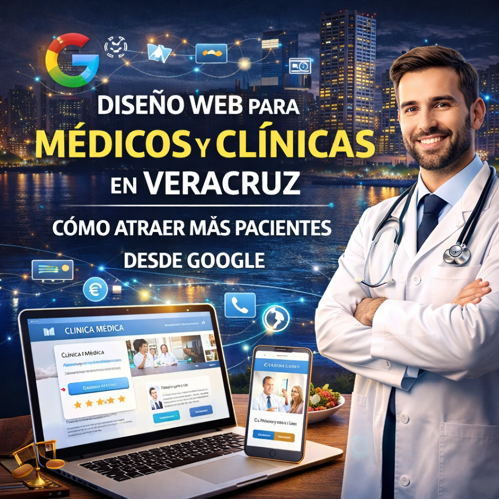 Diseño web para médicos y clínicas en Veracruz: cómo atraer más pacientes desde Google